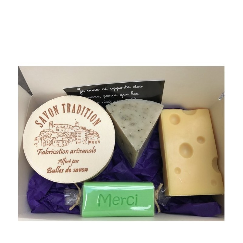 Coffret savons fromage