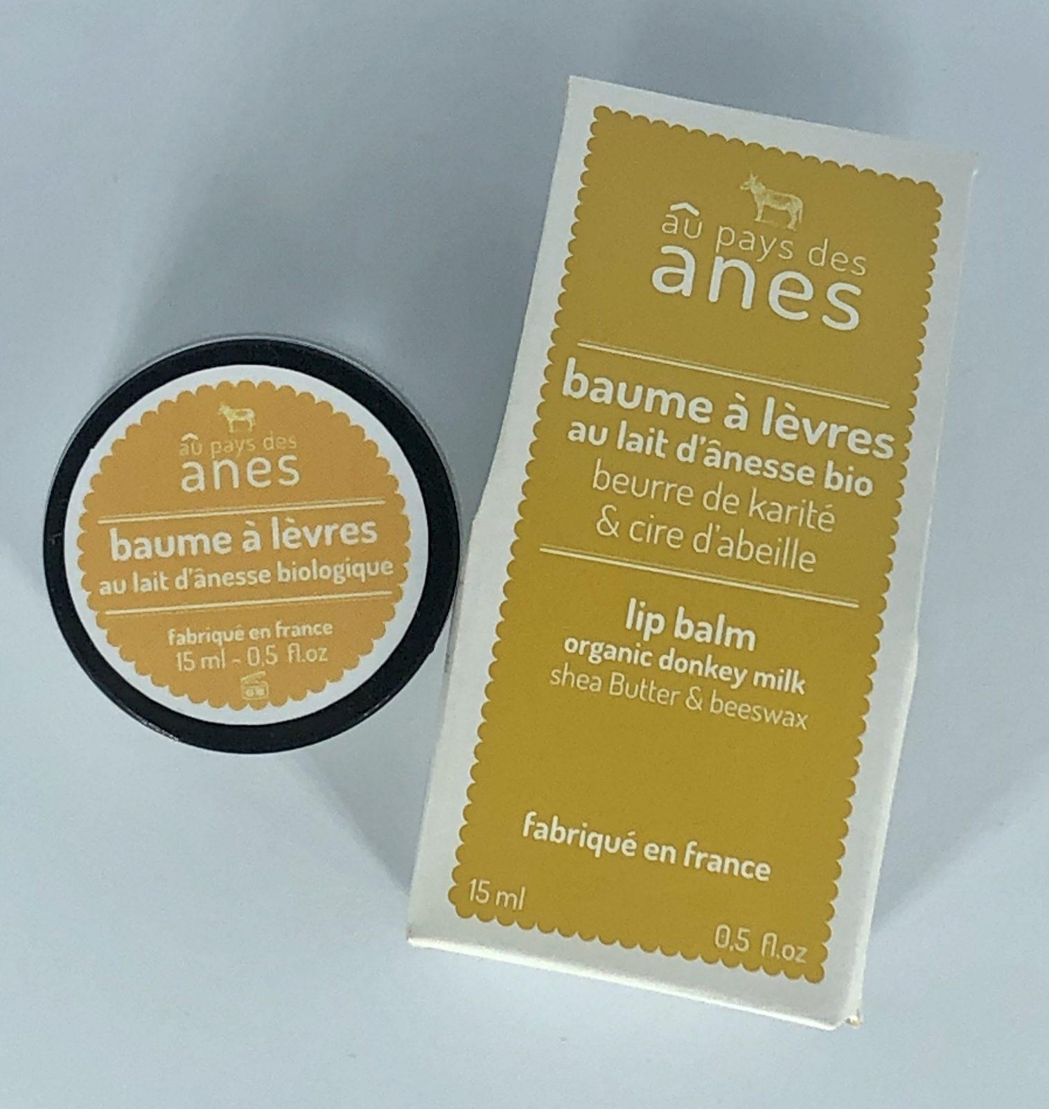 Baume à lèvres au lait d’ânesse bio