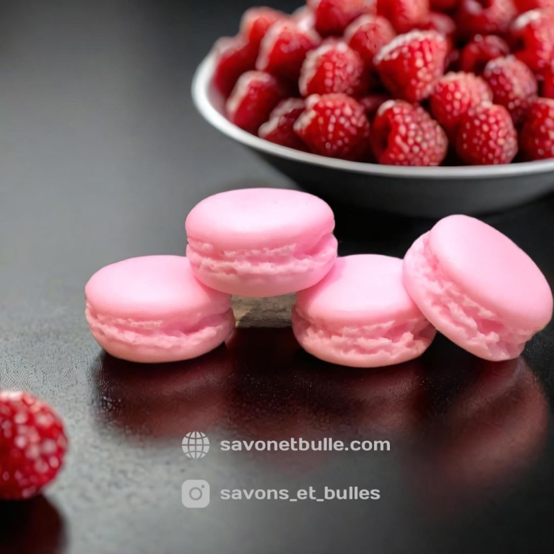 Macaron Framboise 3,30 € Savons Rigolos Savons et Bulles