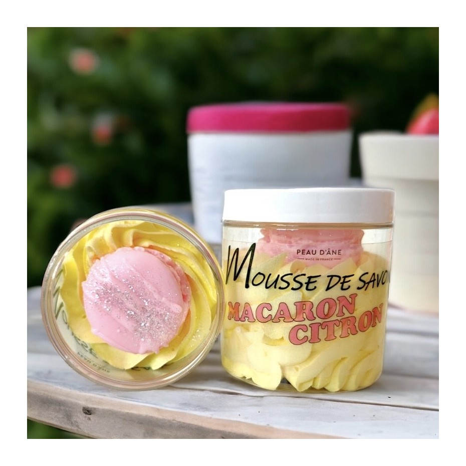 Mousse de douche Macaron Citron