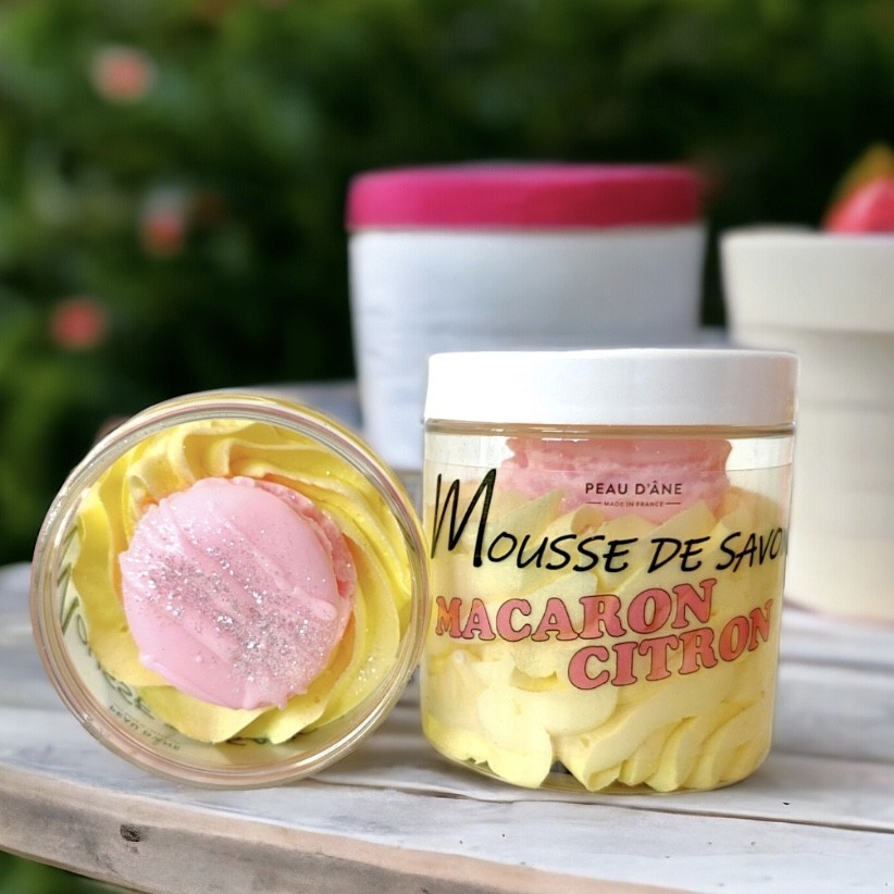 Mousse de douche Macaron Citron