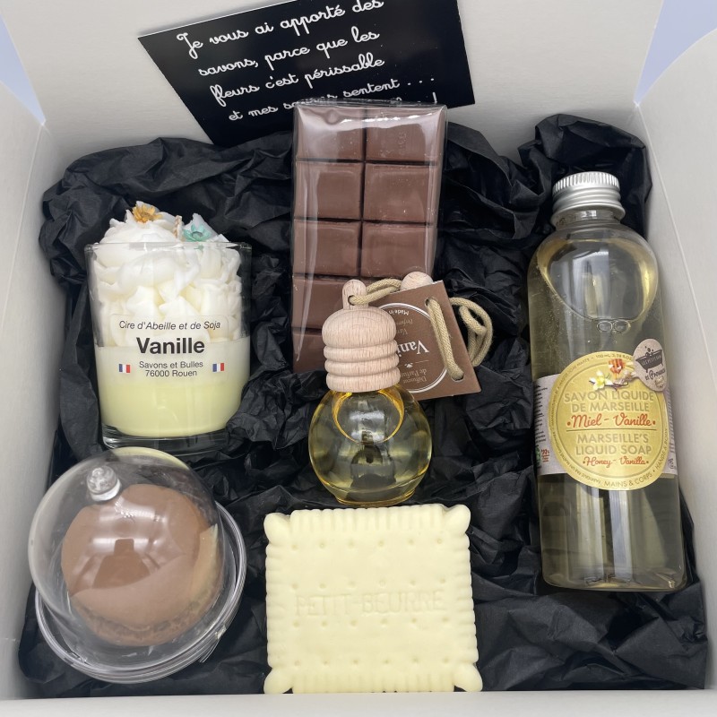 Coffret douche chocolat vanille