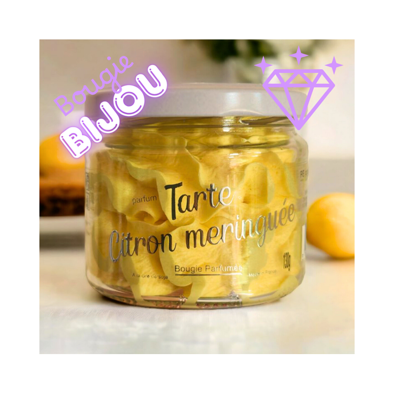 Bougie Bijou Tarte Citron Meringuée