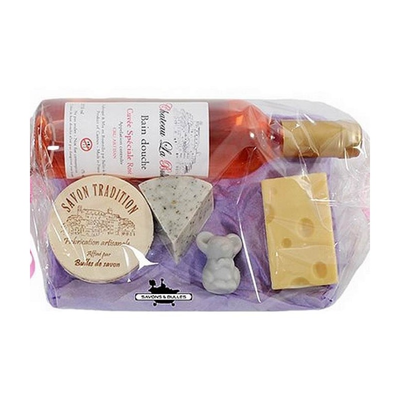 Coffret Fromages et Vin Rosé
