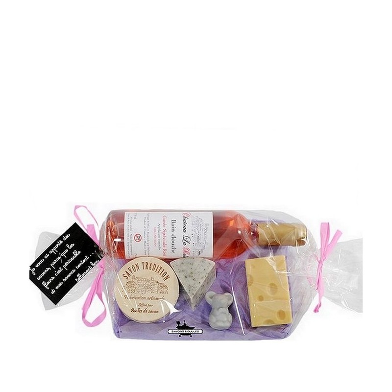 Coffret Fromages et Vin Rosé